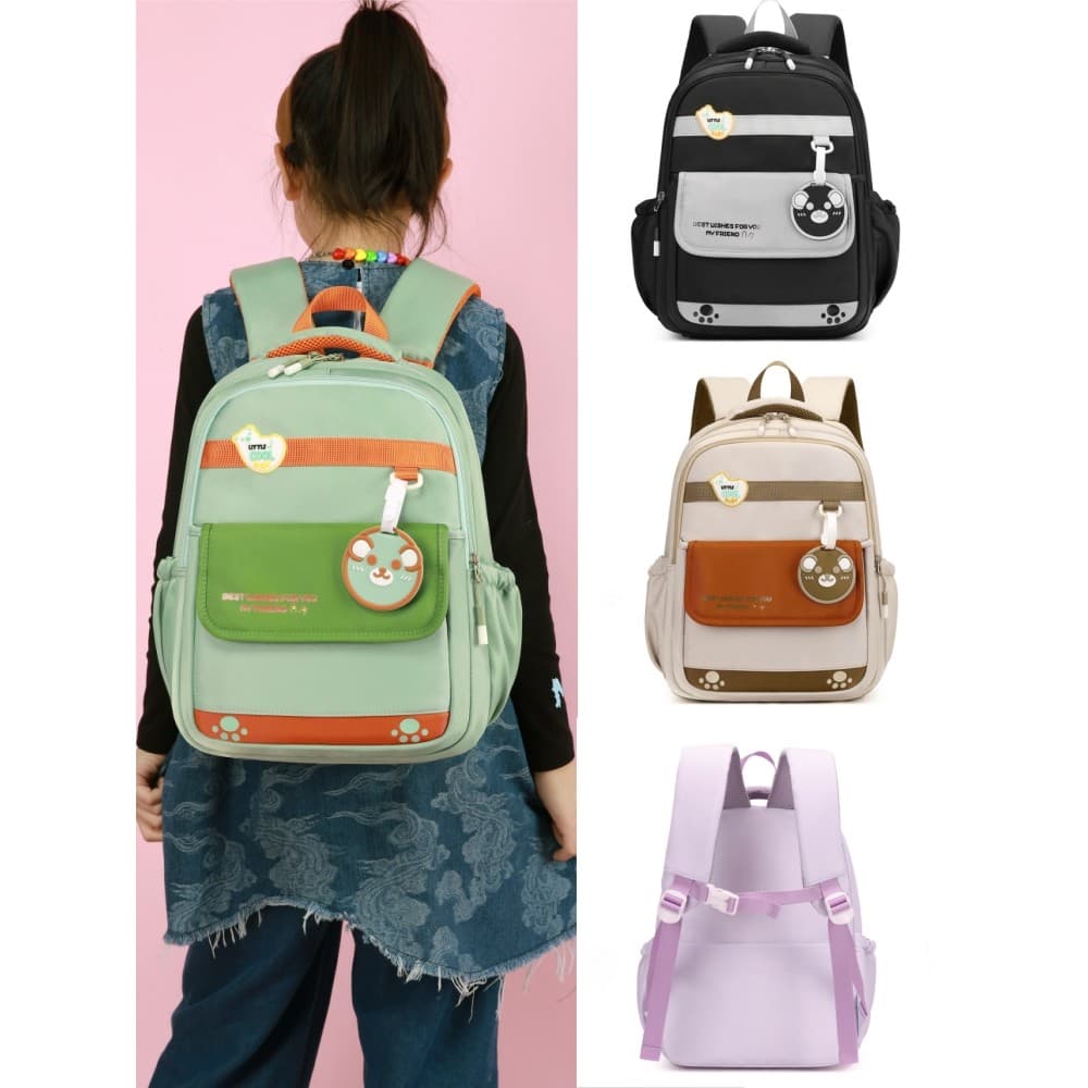 1-3 alunos do ensino fundamental 12 3 séries simples estilo Preppy meninos meninas crianças reduzir carga saco de escola