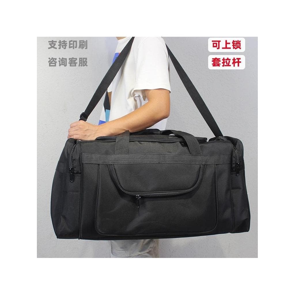 Bolsa de viagem portátil de grande capacidade, bolsa de bagagem de trabalho, tecido Oxford, bolsa de remessa com fechadu