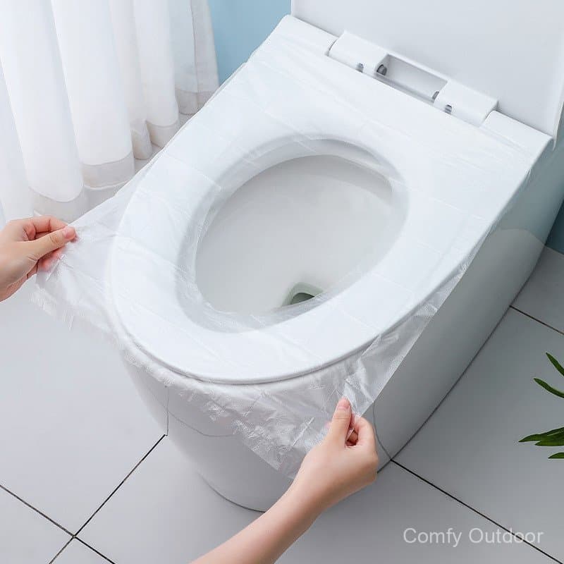 Capas Descartáveis para Assento Sanitário, Impermeáveis, Portáteis, Embaladas Individualmente para Hotéis, Aviões e Banh
