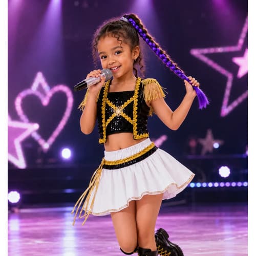Trança Roxa 48 Cm Cabelo Sintético Rumi Guerreiras Kpop