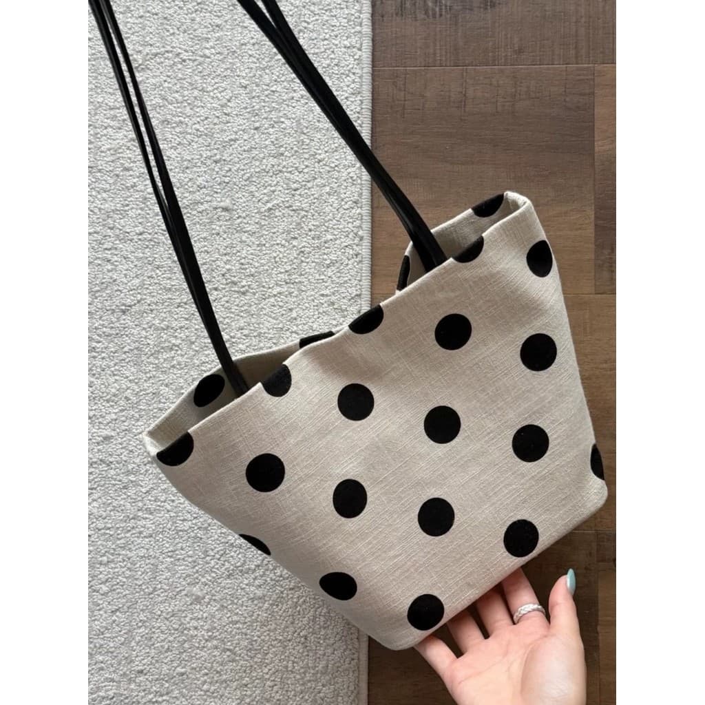 Nicho Design linho bolinhas cesta saco feminino 2026 novo estilo preguiçoso All-Match Commuter bolsa de ombro
