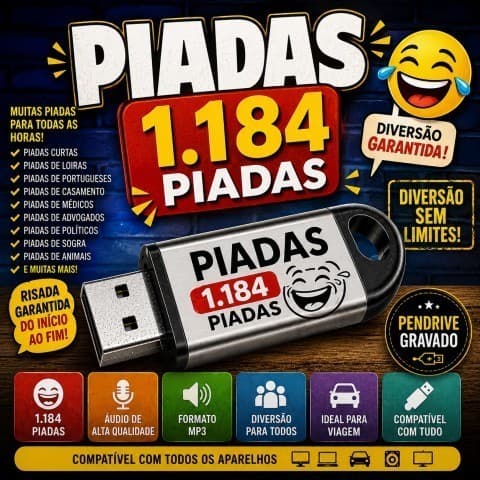 Pendrive De Muicas Piadas 1.184