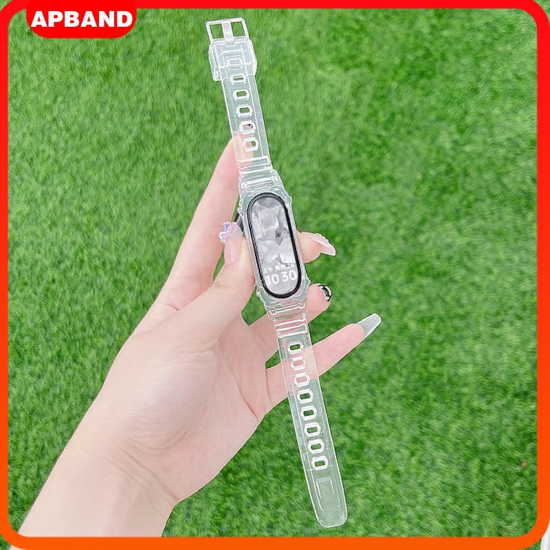 Pulseira De Capinha Capa Case TPU Para Relógio Smartwatch Xiaomi Mi Band 10 9 8 NFC Strap Acessórios Para Miband 10 9 8