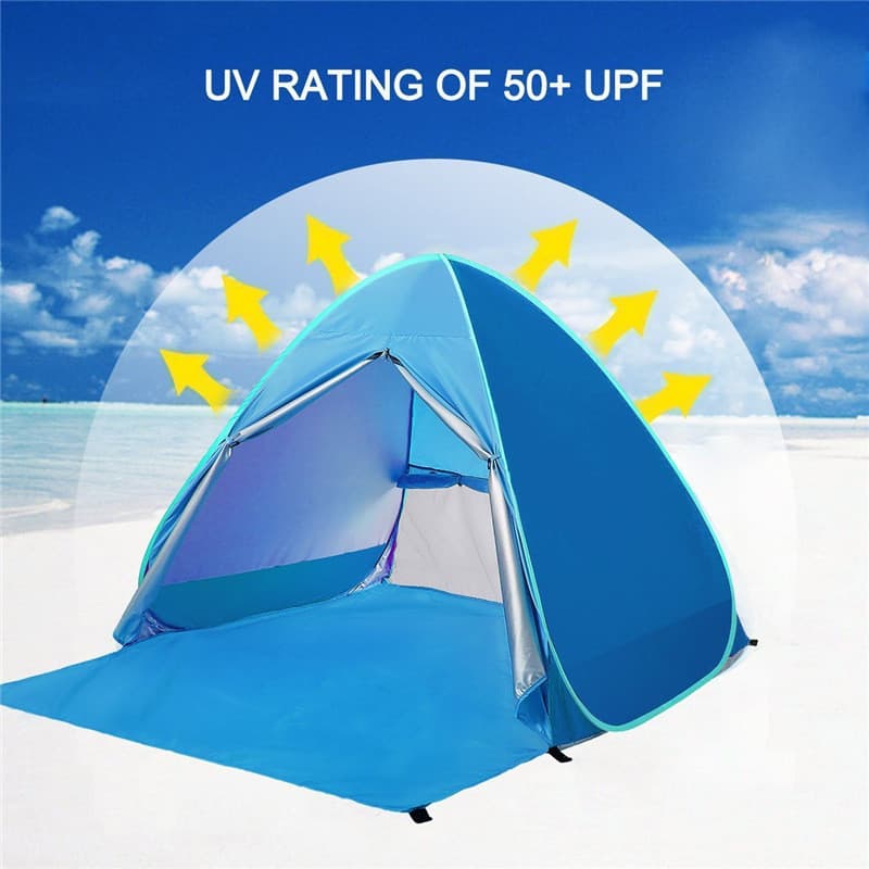 Fábrica automática com cortina de construção livre barraca acampamento praia guarda-sol tenda abertura rápida barraca ac