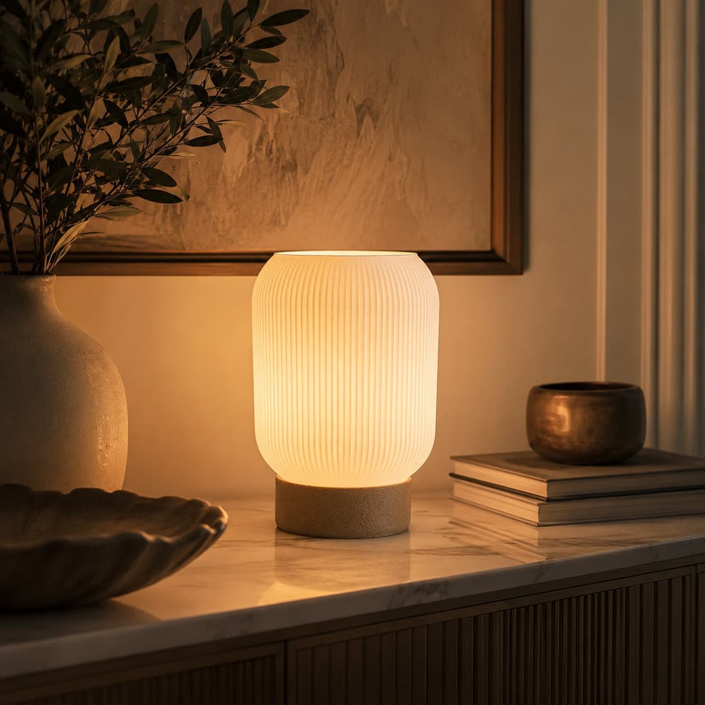 Abajur Decorativo Premium Elegante Aconchegante Com Lâmpada