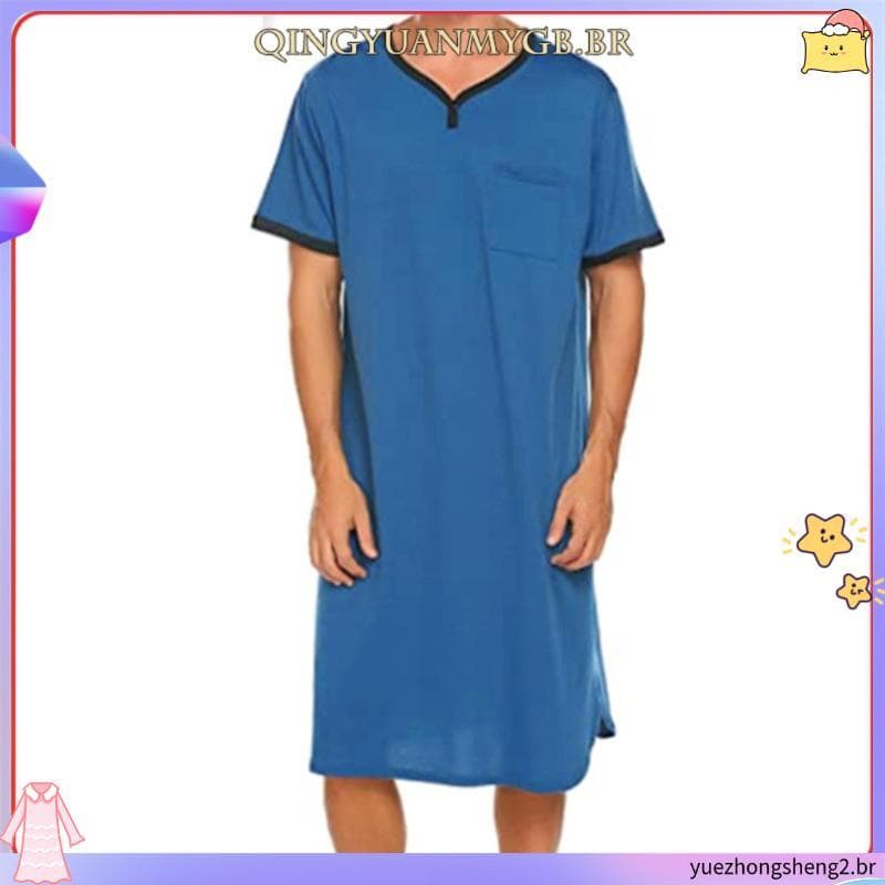 Amazon Cross-Border Slim Style Longo Respirável Lo ose Sole Manga Curta Pijama Adequado Para A Pele Homens