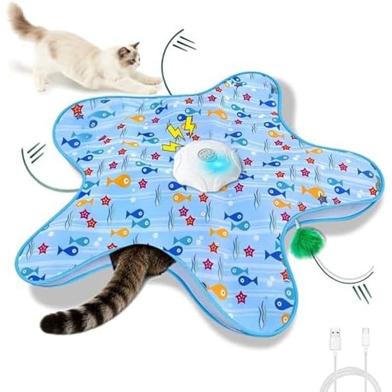 Brinquedos Interativos Para Gatos Internos , Brinquedo Automático Ativado Por Movimento Com Penas Móveis & amp ; Chirps
