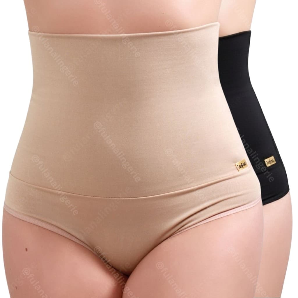 Kit 2 Cinta Modeladora Suplex Cintura Alta com Compressão Confortável - Cris