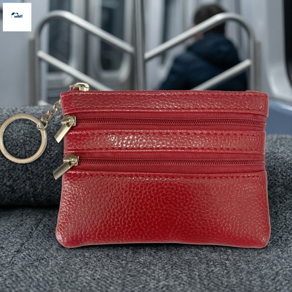 Bolsa De Moedas Unissex Com Zíper Compacto Nylon Money Para Homens E Mulheres Viajam