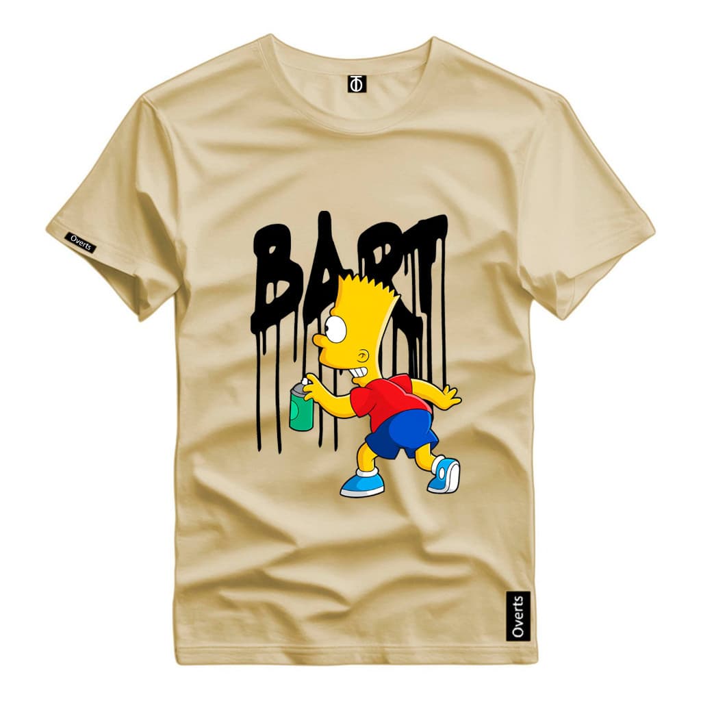 Camiseta Bart Simpsons Grafite Streetwear Camisa Algodão Premium Casual Masculina Geek