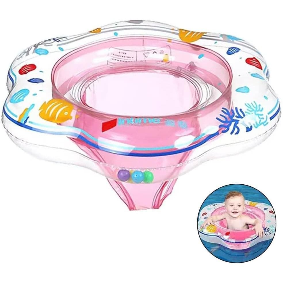 Flutuadores De Piscina Para Bebês Arcimatto , Jangada Flutuante Inflável Com Alça , Assento De Segurança , Airbag Duplo