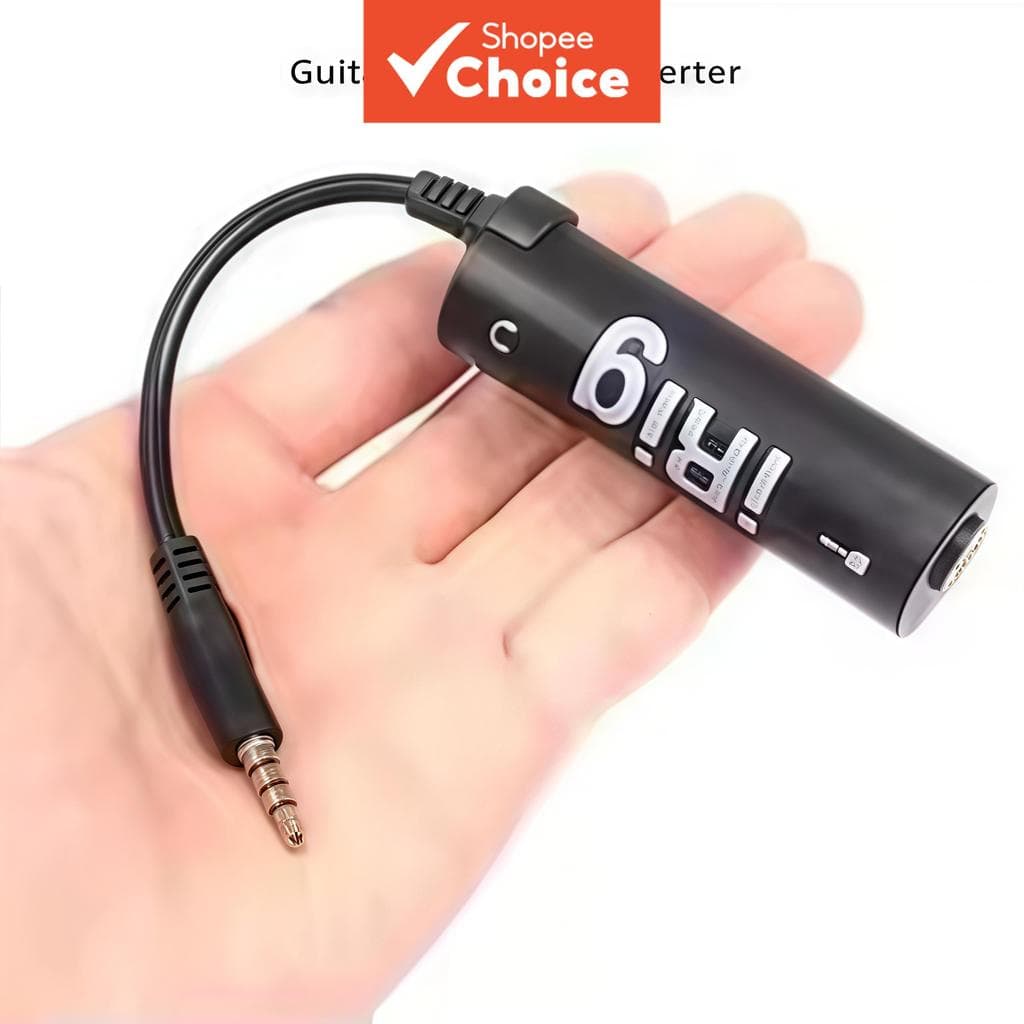 Adaptador De Áudio Conversor De Interface De Guitarra iRig Para Gravação E Prática De Telefone