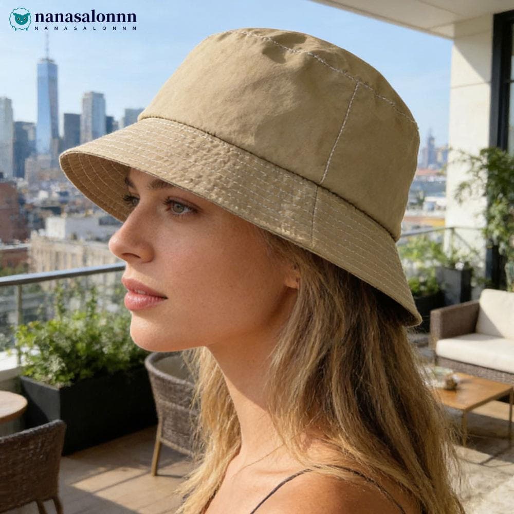 NANASALONNN Masculino Feminino Tamanho Grande Balde Chapéus À Prova Dwaterproof Água Chapéu De Sol Cabeça Verão Protetor