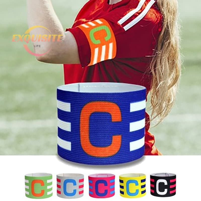 Braçadeira de Capitão de Futebol Profissional Ajustável em Nylon
