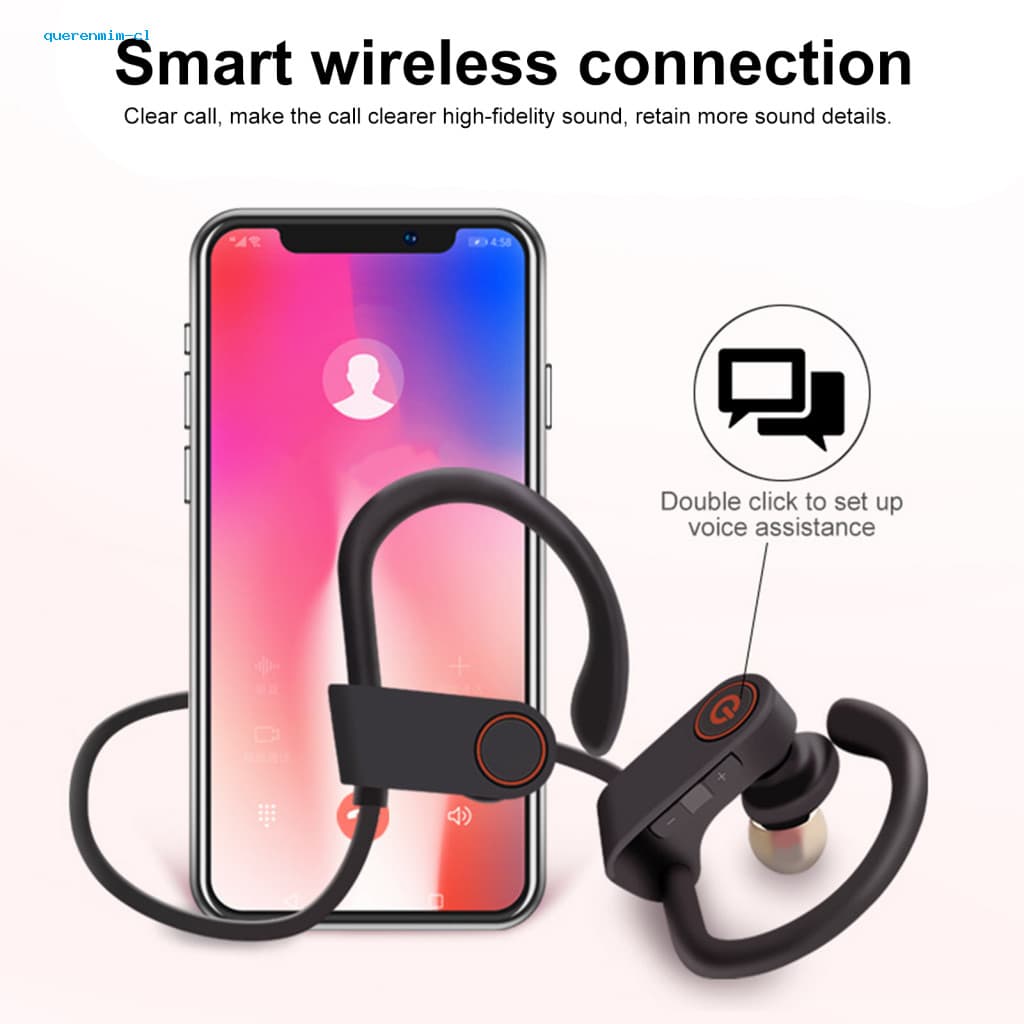 Comfortable Sport Earphone Wireless Bluetooth 5.3 Earbuds Ipx7 Waterproof Over-ear Stereo Headphones Long Battery Life G