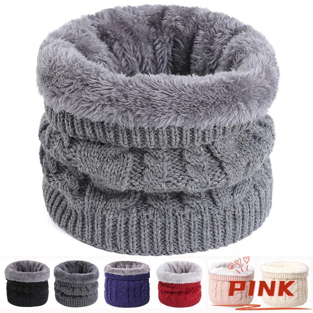 PINK1 Lenços Quentes , Cachecol Esportivo Grosso Para Manter Quente , Polainas De Pescoço De Pelúcia De Cor Sólida De Ma