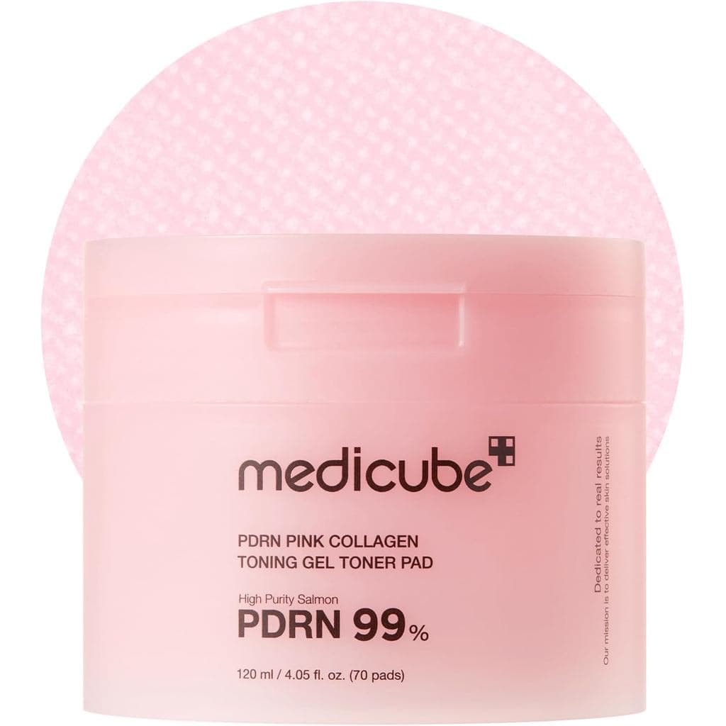 Pads Tonificantes Medicube PDRN Pink Collagen Gel Toner Pad 70 Unidades
