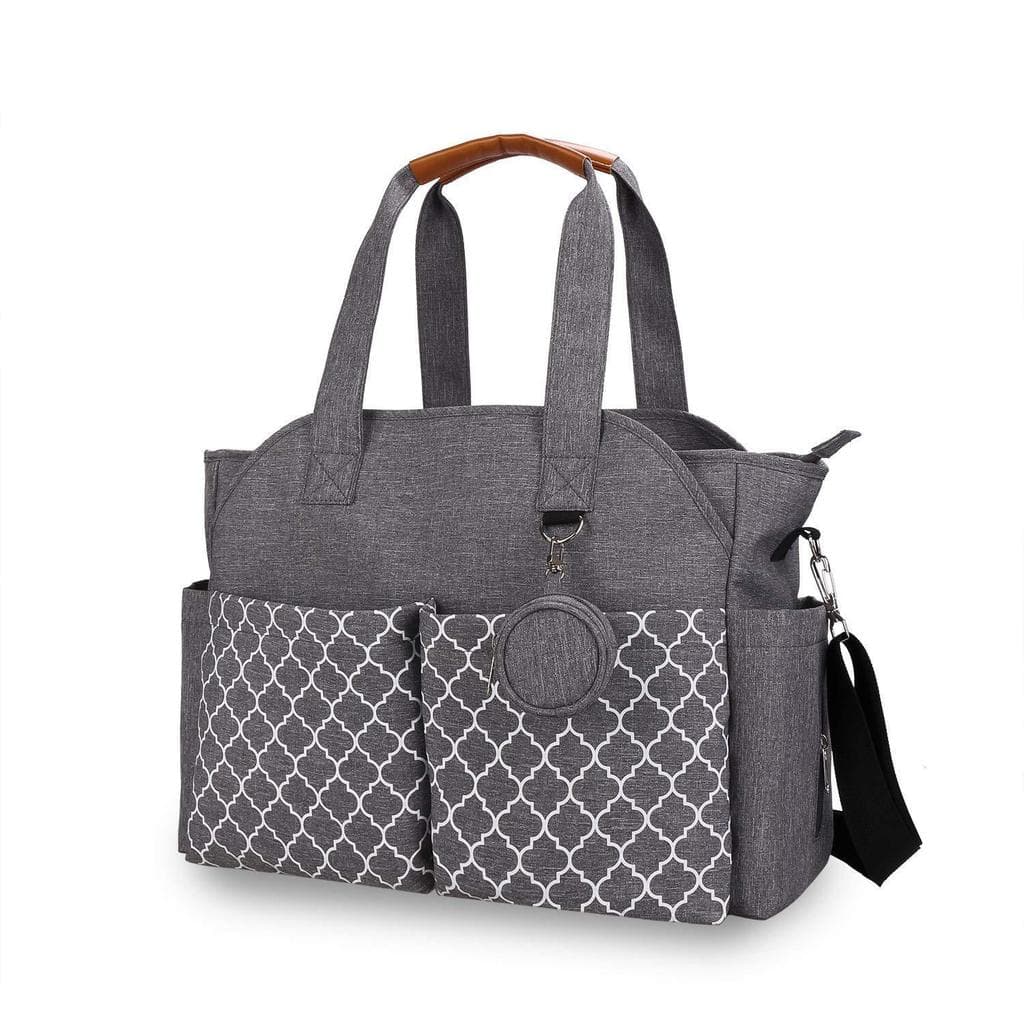 【Para Mamães Modernas】Multifunctional Mommy Bag Portable Bag / Bolsa de Fraldas/Bolsa Maternidade/Viagem/Aventura