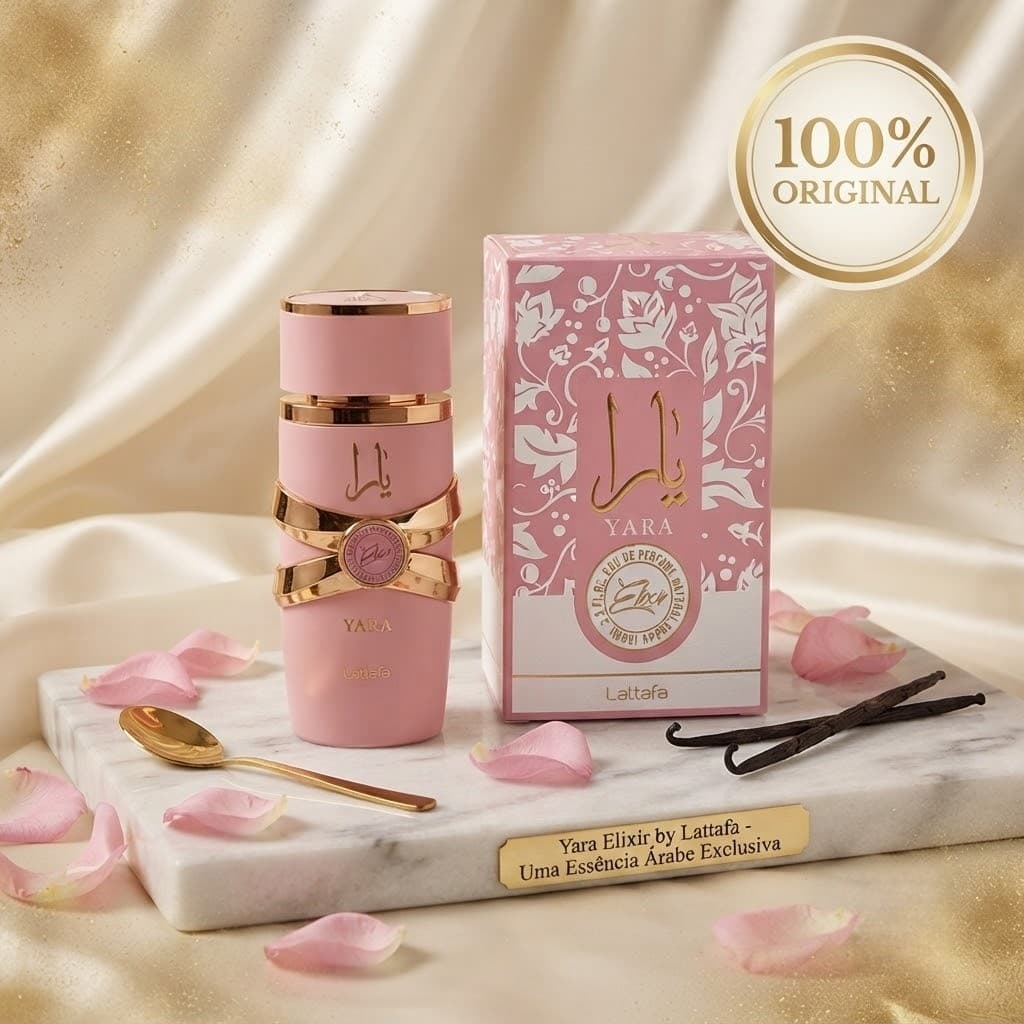 ❤️Perfume Importado Yara Elixir Lattafa Feminino 100ml 100% Original Luxo EDP Envio Rápido SP Brasil Pronta Entrega