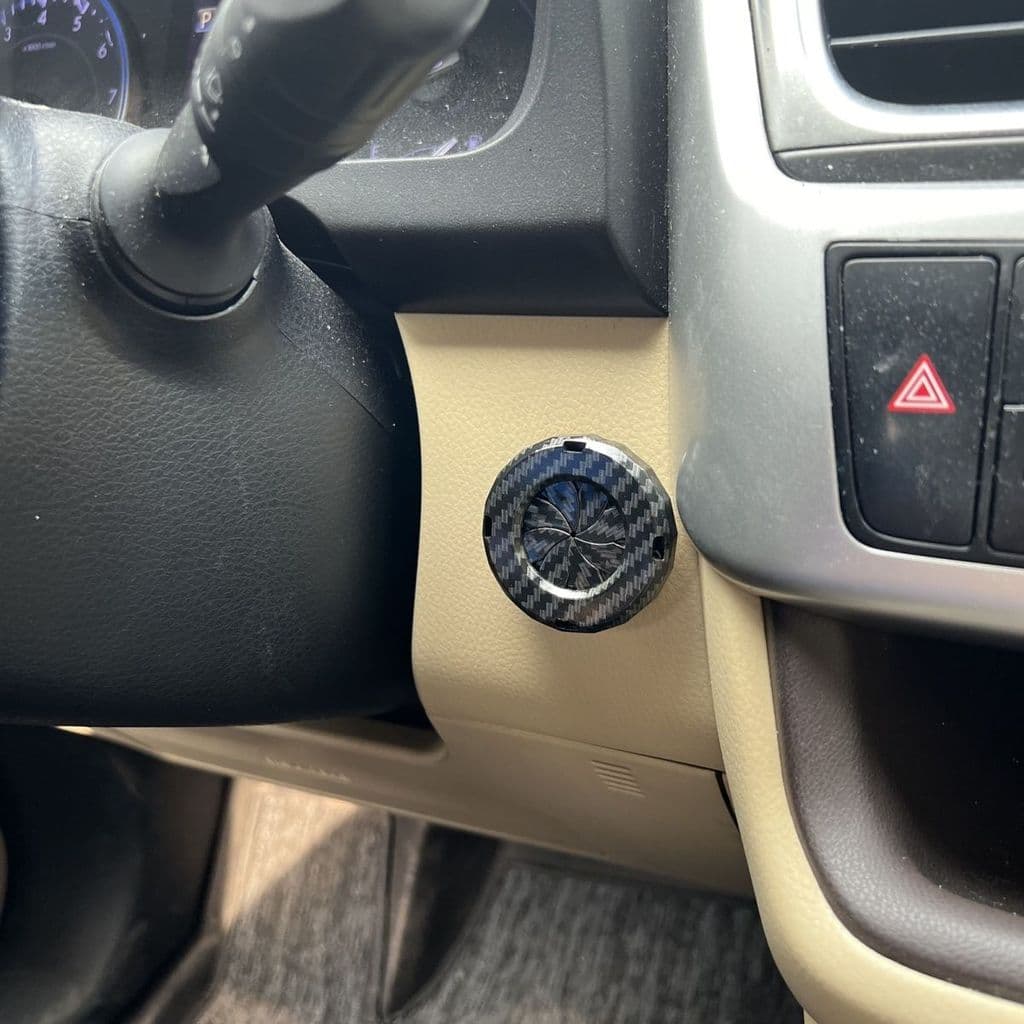 WZLQM711 um botão iniciar decoração proteção botão do carro interruptor de ignição botão rotativo Interior anel de fogo