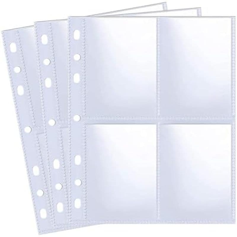 Pacote Com 30 240 Bolsos Mangas De Cartão Fotográfico De 2.5x3.5 Para Fichário A5 De 6 Anéis , K-pop Ultraleves , Página