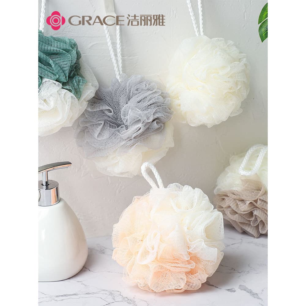 Jieliya banho bola de banho bonito menina esfregando flor espuma suprimentos banho adulto grande flor