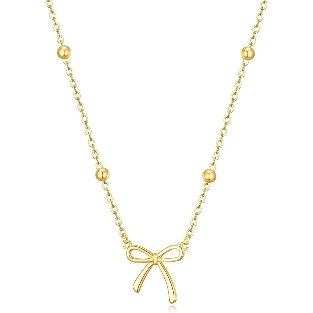 Colar Thaior para Mulheres, Colar Delicado Banhado a Ouro 14K, Choker Fofo com Pingente, Colares para Adolescentes, Pres