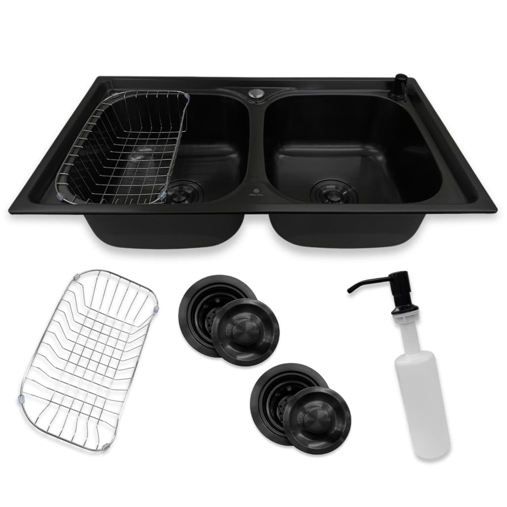 Cuba Gourmet Cozinha Inox 304 Preta 78x43cm Completa Com Acessórios Premium