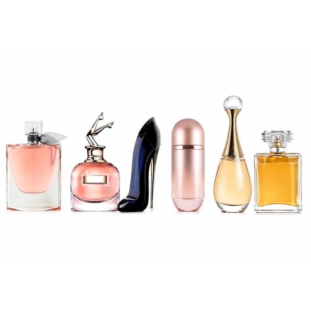 Kit 6 Perfumes Importados Femininos 60 ml Longa Duração Fragrâncias Sofisticadas