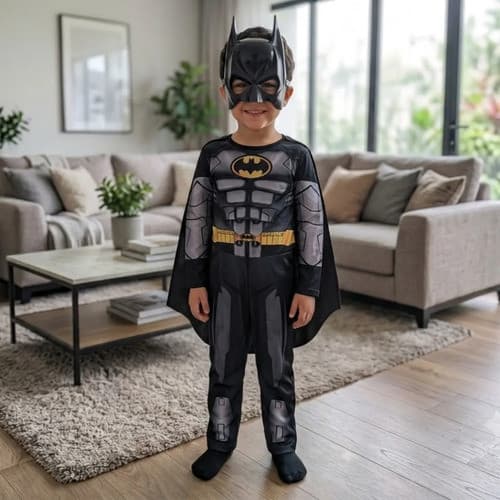 Fantasia Infantil BatMAN Morcego Longa Com Enchimento ANIVERSARIO COMPLETA PREMIUM