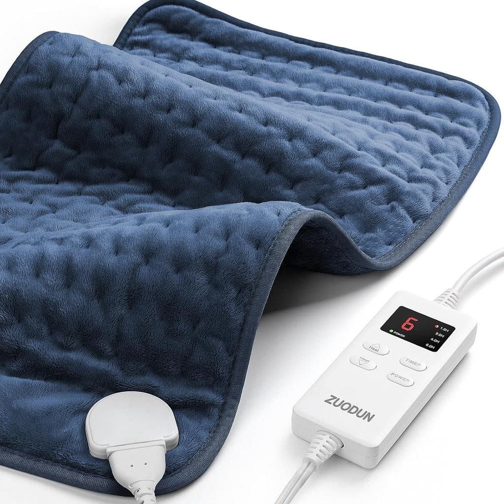 Almofada Térmica para Alívio de Cólicas e Dores nas Costas para Mulheres, Almofada Elétrica com 6 Configurações de Calor