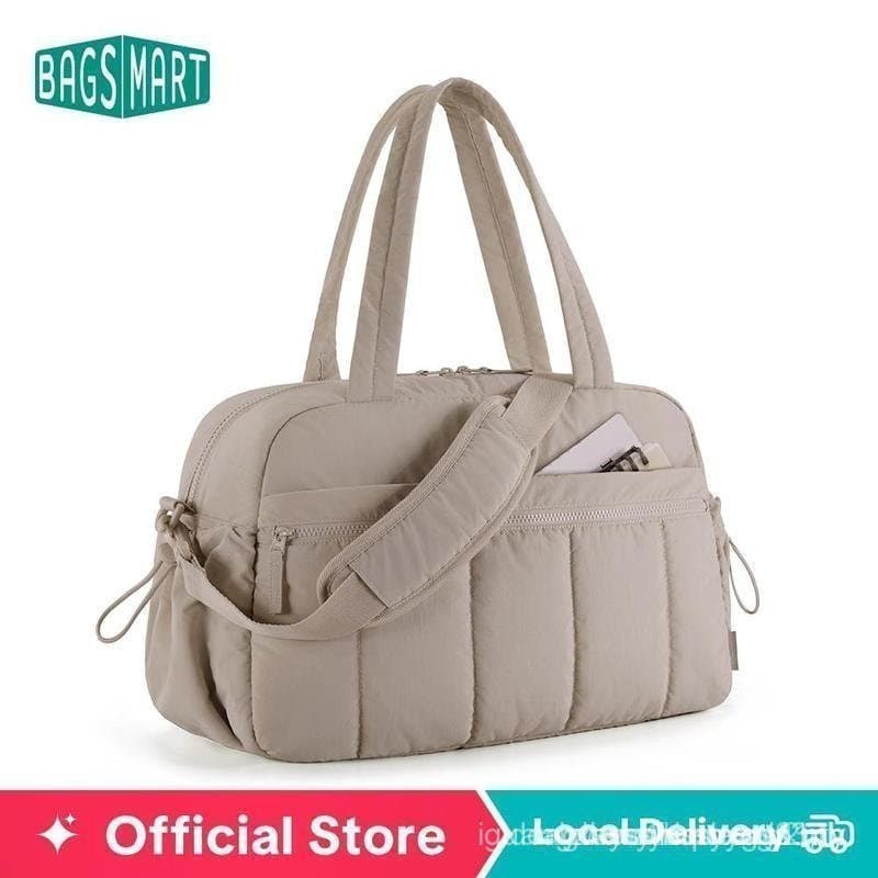 BAGSMART Bolsa de Viagem Impermeável para Academia para Mulheres com Compartimento para Itens Molhados, Bolsa de Fim de