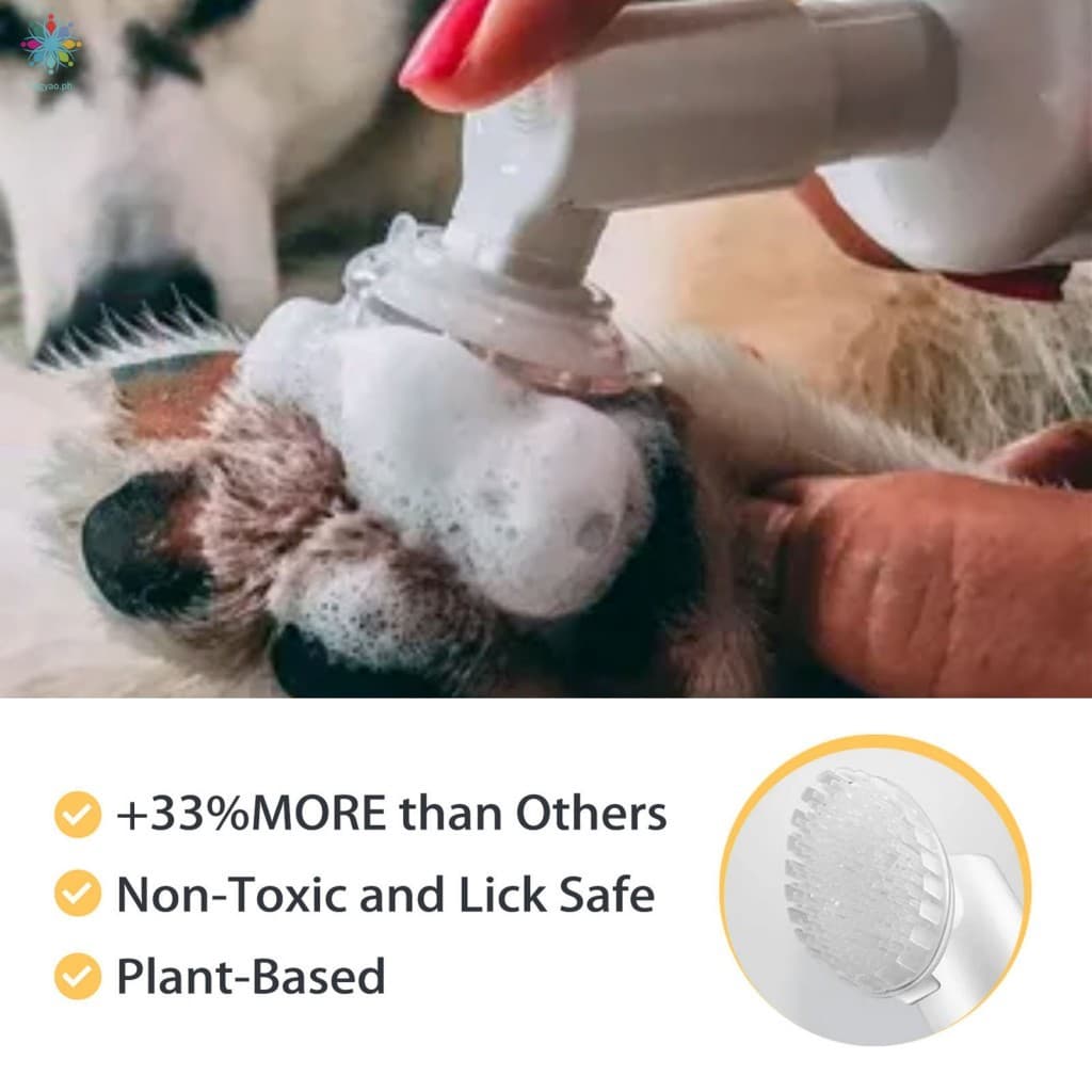 Espuma De Limpeza De Patas De Animais De Estimação Com Purificador De Silicone Para Cães , Gatos , Cavalos