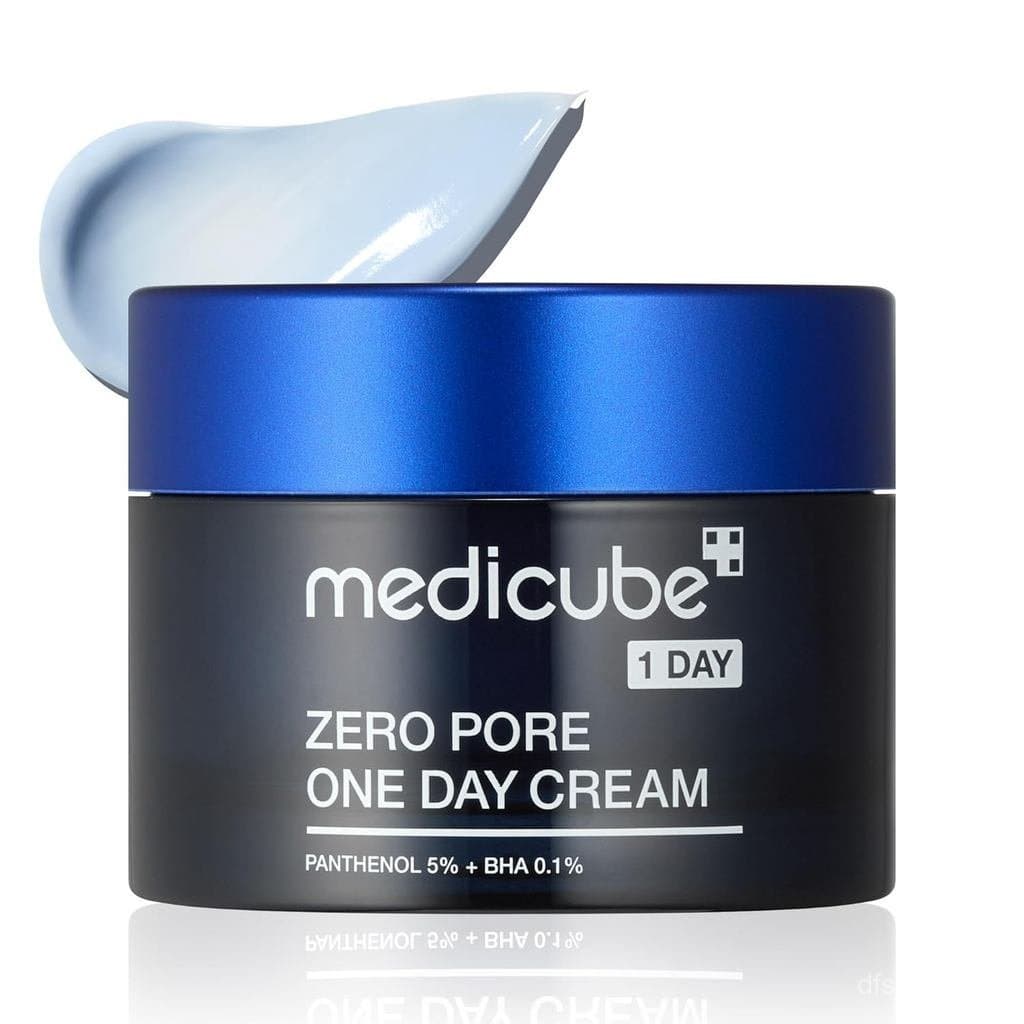 Medicube Zero Pore One-Day Cream 1.69 fl.oz - Poros Visivelmente Menores, Controla o Excesso de Oleosidade - Creme Refin