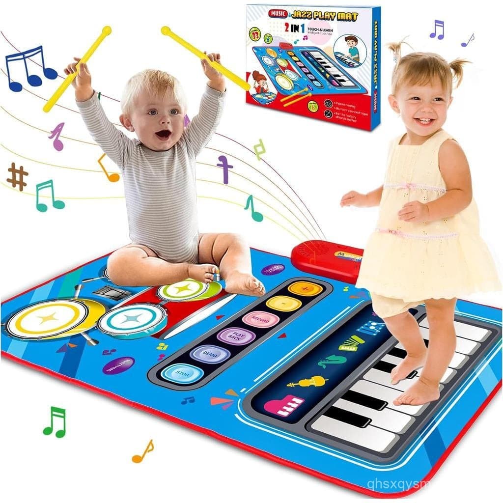 Brinquedos para Bebês de 1 Ano: Tapete Musical para Bebês, Brinquedos para Crianças de 1-2 Anos - Tapete de Atividades 2