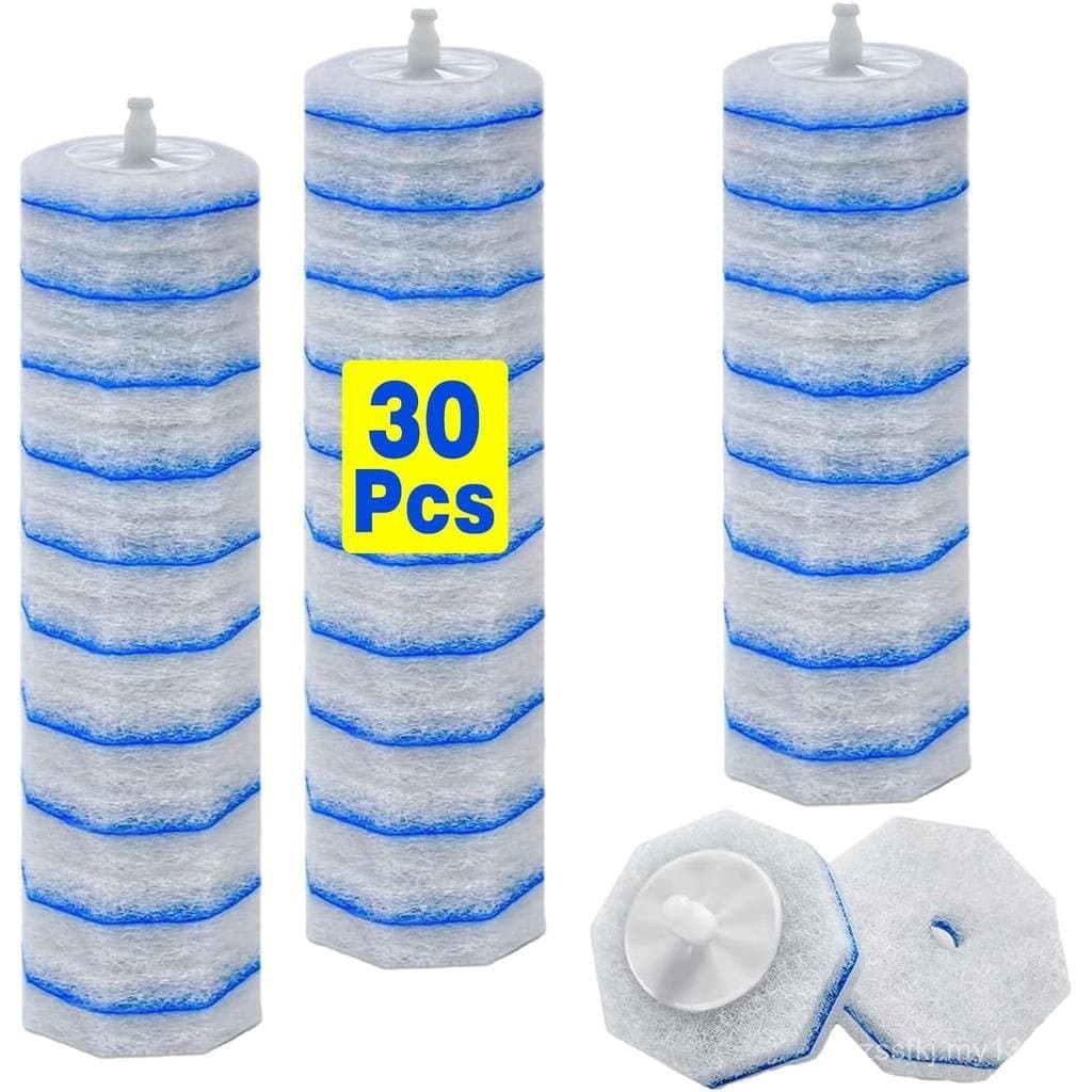 2x Recargas de Escova de Limpeza para Vaso Sanitário com Fórmula Aprimorada de Poder de Limpeza, Compatíveis com Escova
