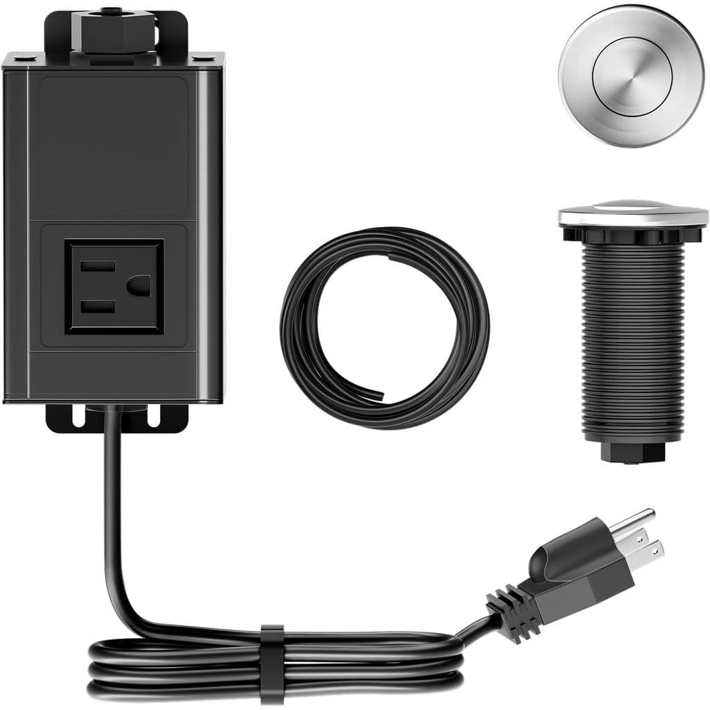 Kit de Interruptor Pneumático WUKUR para Triturador de Lixo InSinkErator, Botão de Acionamento Pneumático Liga/Desliga e