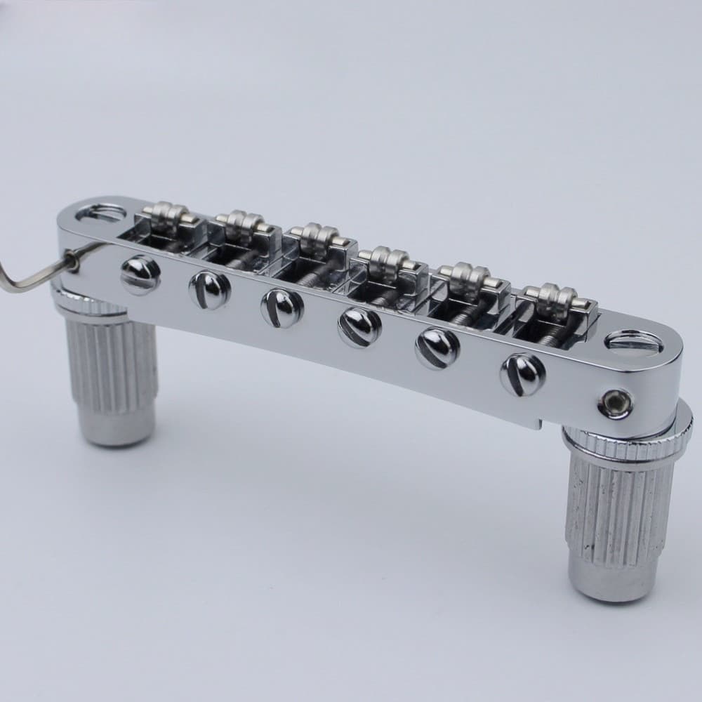 Ponte De Guitarra ST-Guyker Tune-O-Matic Roller Saddle Para Guitarras LP SG De 6 Cordas