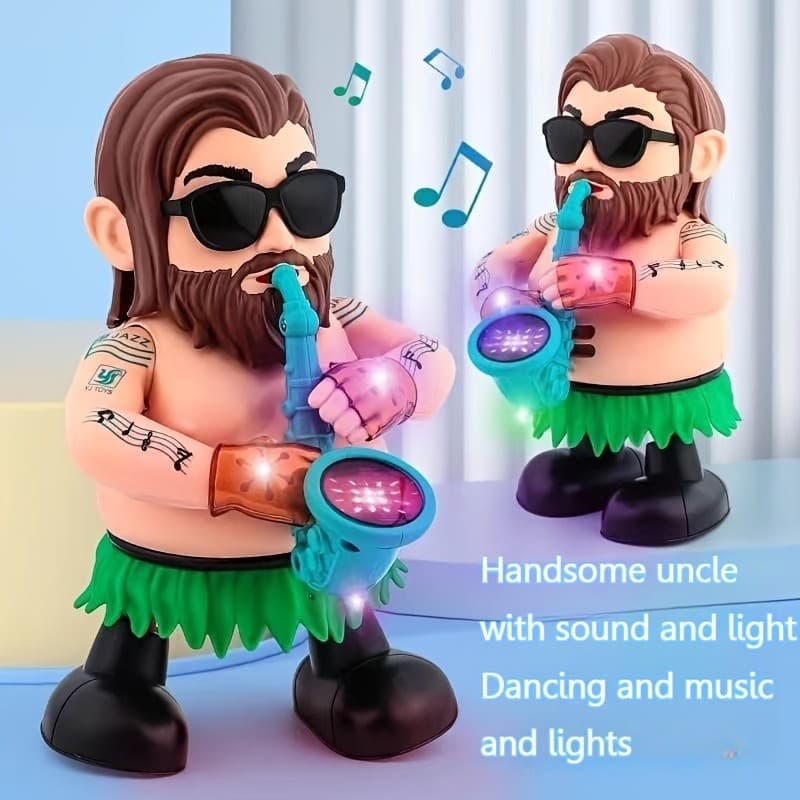 Brinquedos para Crianças Pequenas, Saxofonista Musical Elétrico Divertido de Personagem de Desenho Animado, Brinquedo Ed