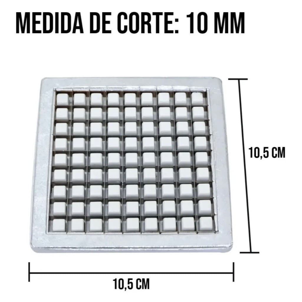 Lâmina 10mm Para Picador Cortador De Legumes Médio Grande