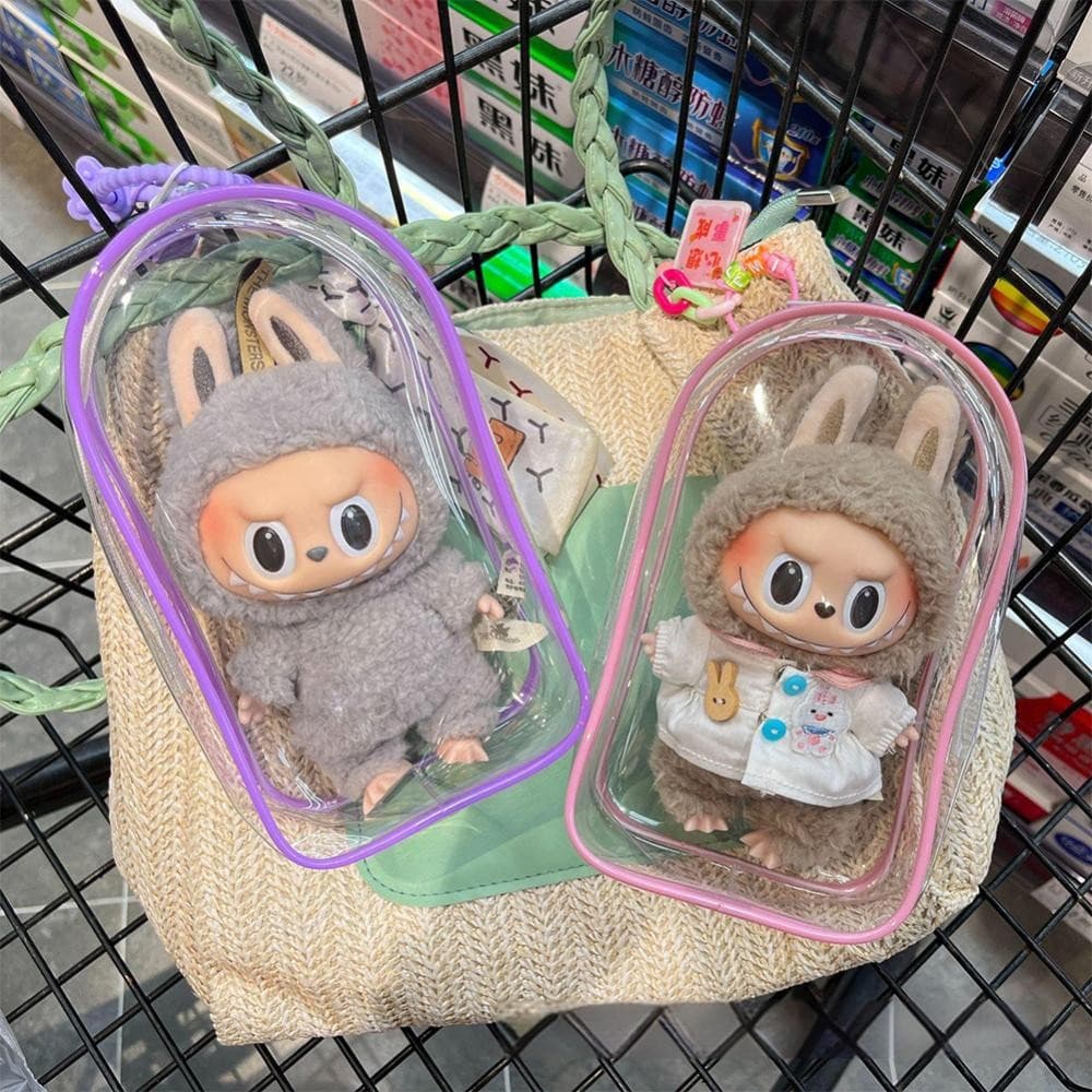 1 unidade de caixa de armazenamento misteriosa de anime, organizador quadrado, bolsa de exibição para bonecas de pelúcia