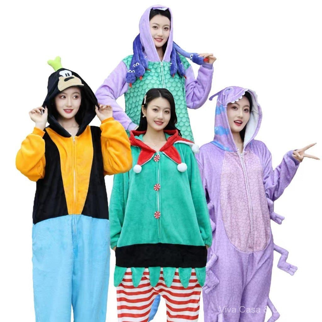 Promoção Imperdível no Brasil ⭐ Nova série de pijamas de flanela com estampa de peixe dragão em estilo cartoon, roupa de