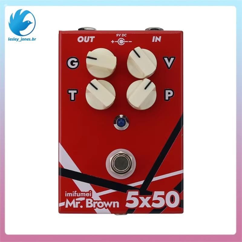[lesley_jones.br] Para Som Marrom Compatível Mr . Brown 5X50 Alto Ganho 5150 Distorção Substituição Do Pedal De Efeitos