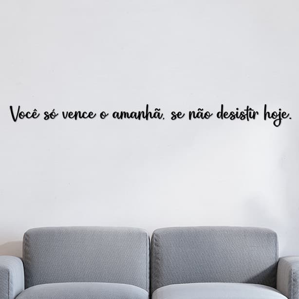 Frases Decorativas Acrílico Espelhado Frases Motivacionais Você só vence Apaixone-se Provérbios