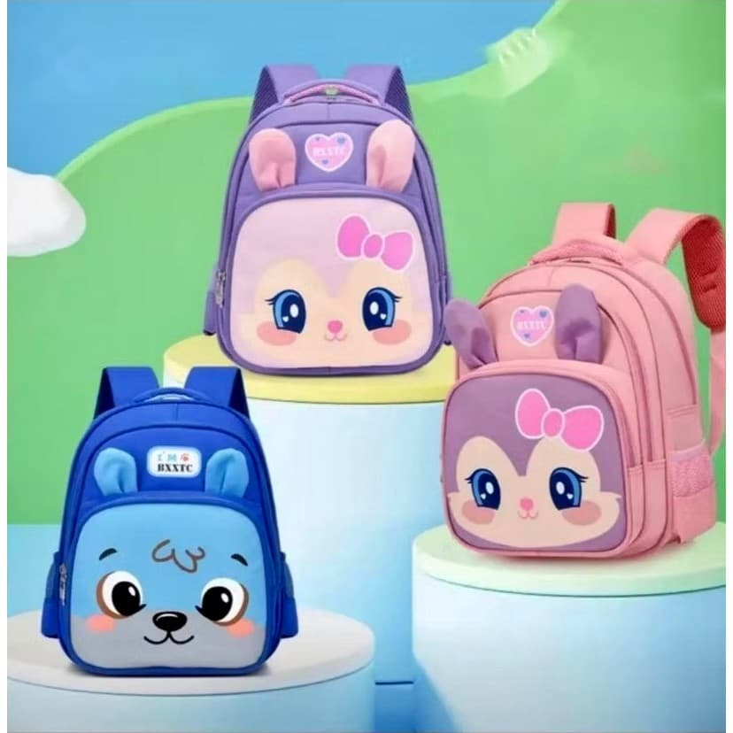 Mochila Infantil Escolar Menina Animada Pré Escolar Resistente