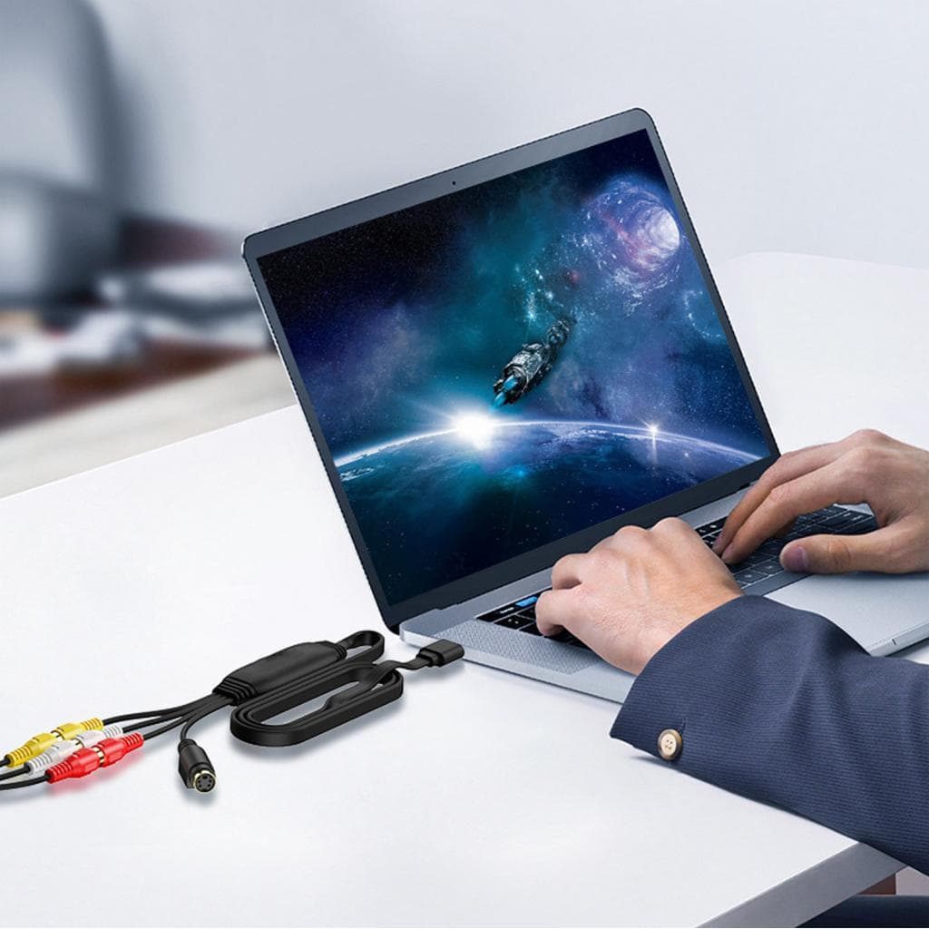 auditday-BR Adaptador conversor de placa de captura de vídeo USB para RCA S para gravação de PC