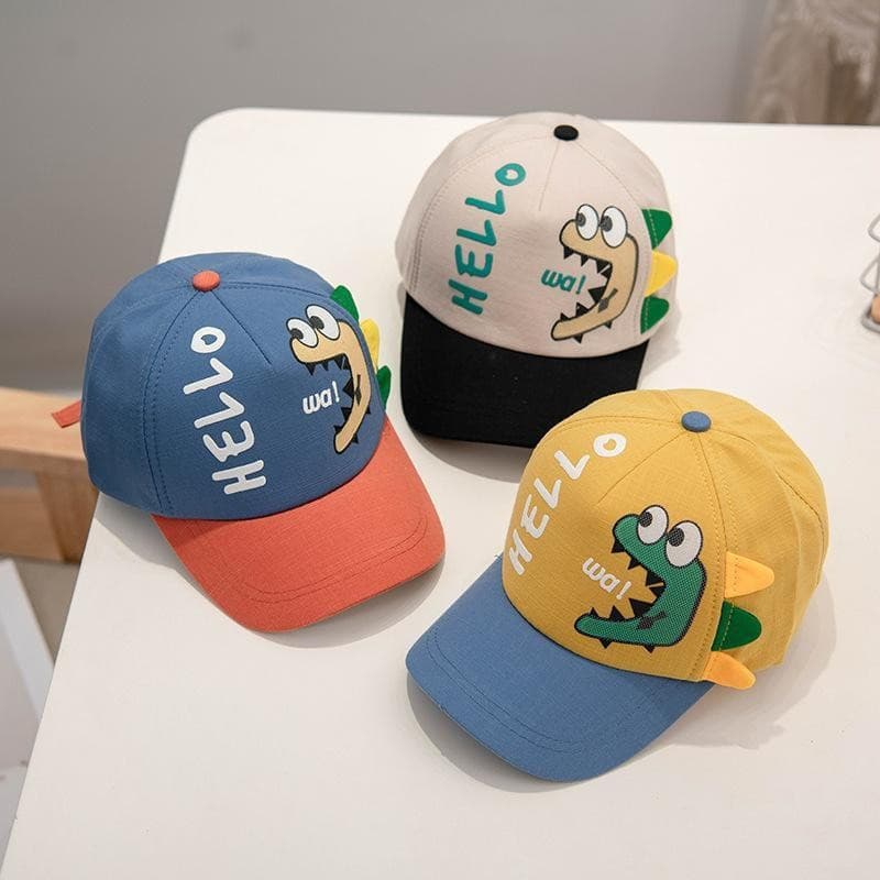 Boné de beisebol infantil, chapéu de sol, estilo primavera e verão, boné infantil de aba reta