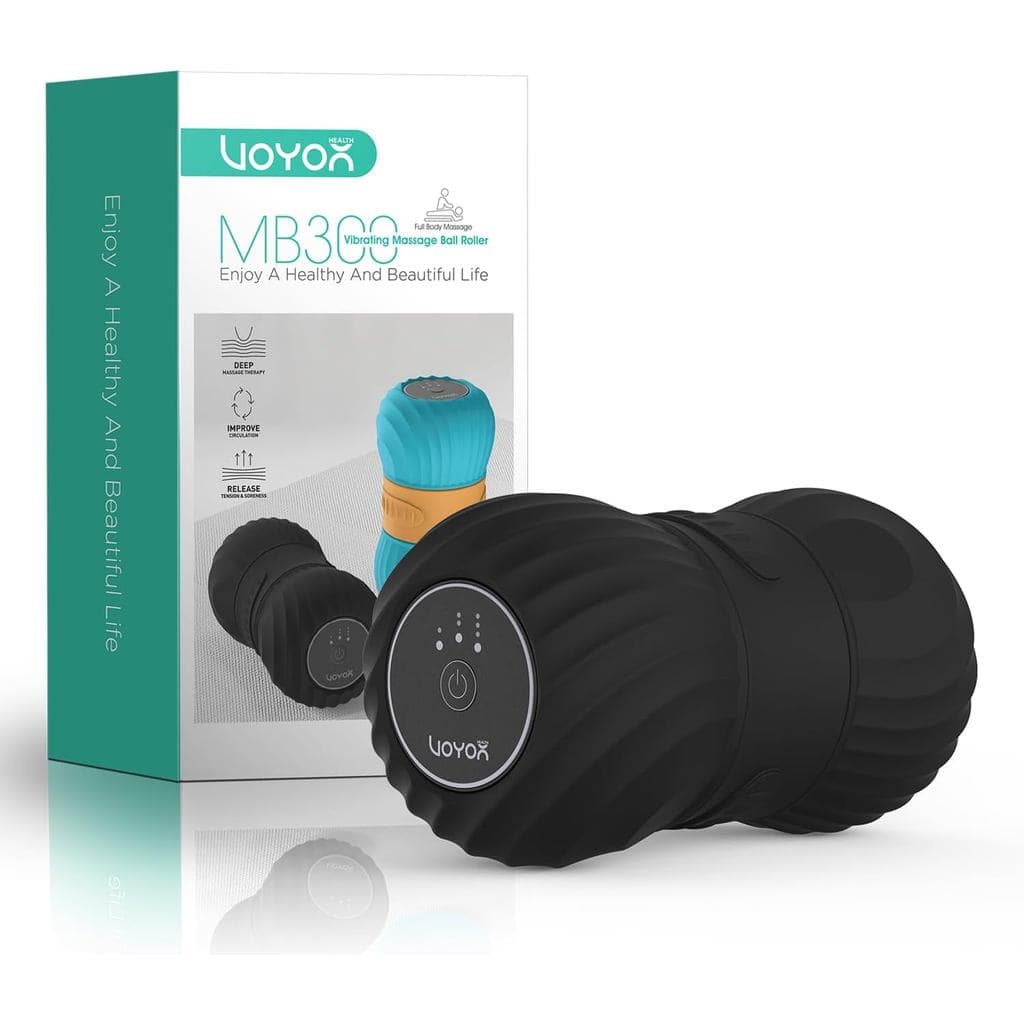 Bola de Massagem Vibratória em Forma de Amendoim para Músculos Tensos, Bola de Massagem Elétrica Dupla com Massagem de P