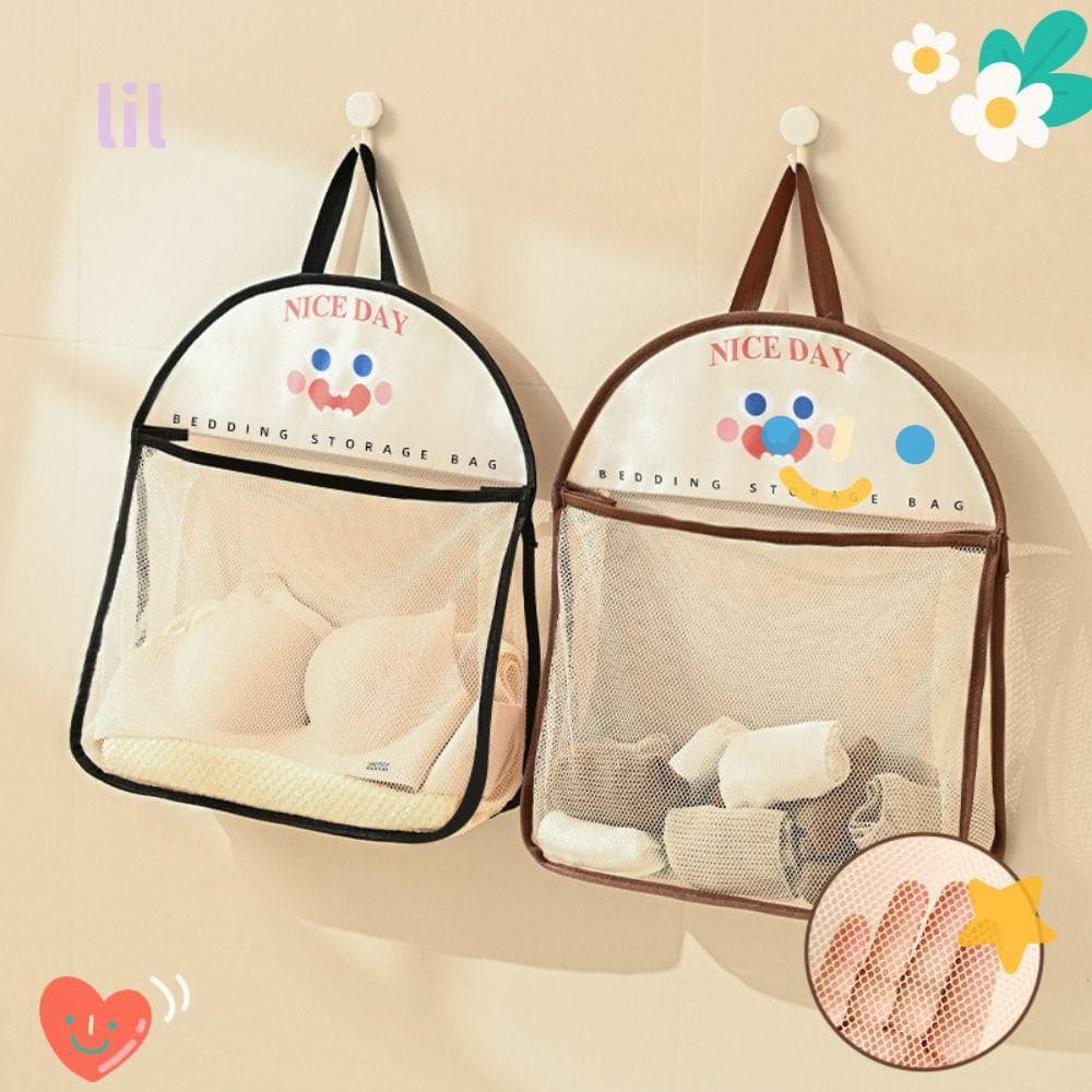 LIL Saco De Malha Suspenso Para Cozinha , Armazenamento Reutilizável , Suporte Brinquedos De Grande Capacidade