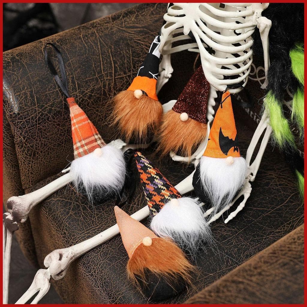 Outono Gnome Ornamentos Festivo Colorido Vibrante Halloween Boneca Pingentes Para Escritório Varanda Ação De Graças pome